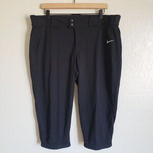 Nike Vapor Select 3/4 Softball Pants Black Size Women's XL NEW Style AV6642-010